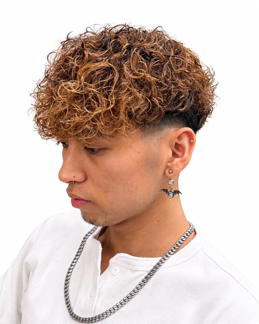パーマ メンズ カット パーマ ツイスパ/スペイン カールNo.1まなるのヘアスタイル