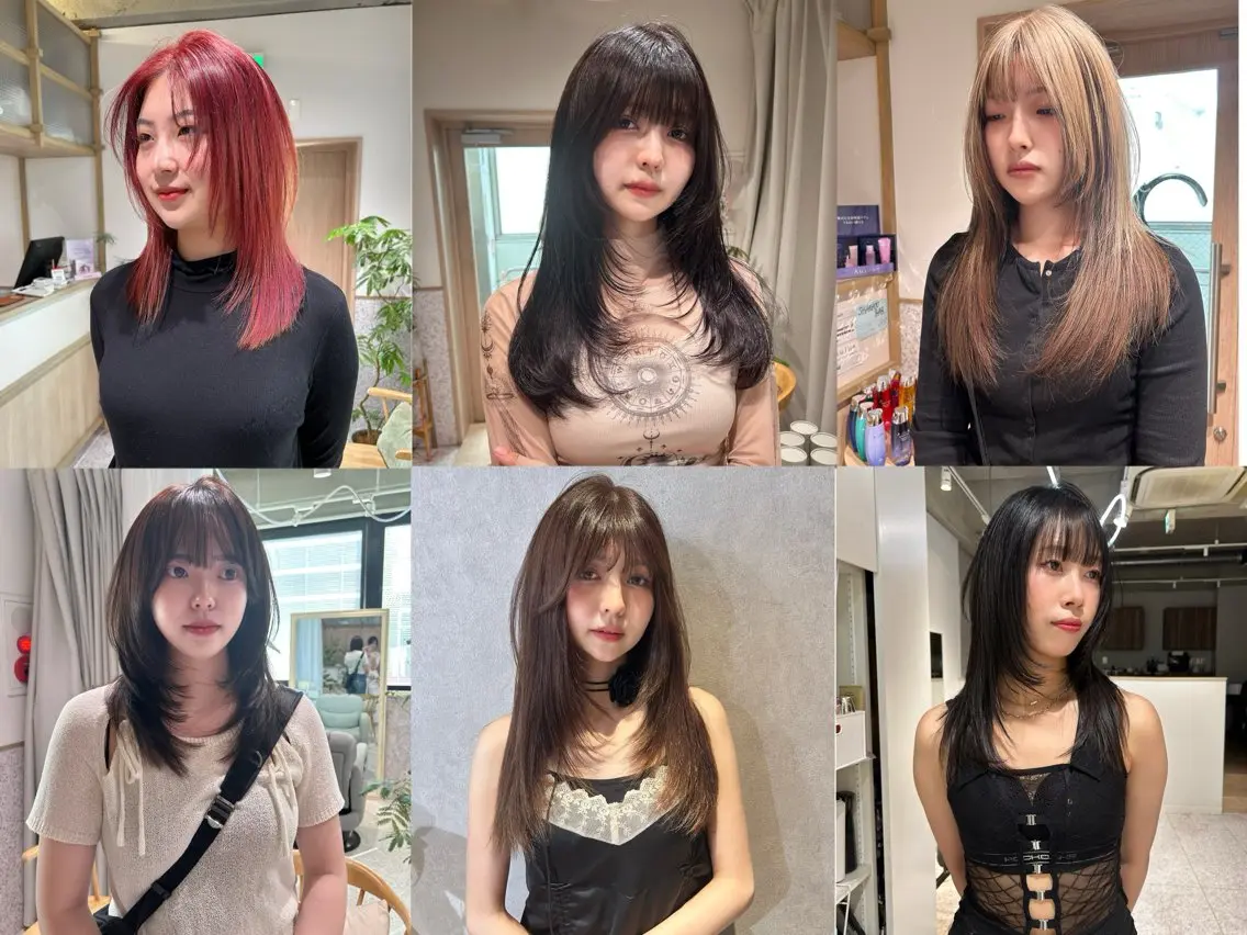 ロング カラー ヘアアレンジ カット ヘアカラー トリートメント トレンドレイヤー カット/mihoのヘアスタイル
