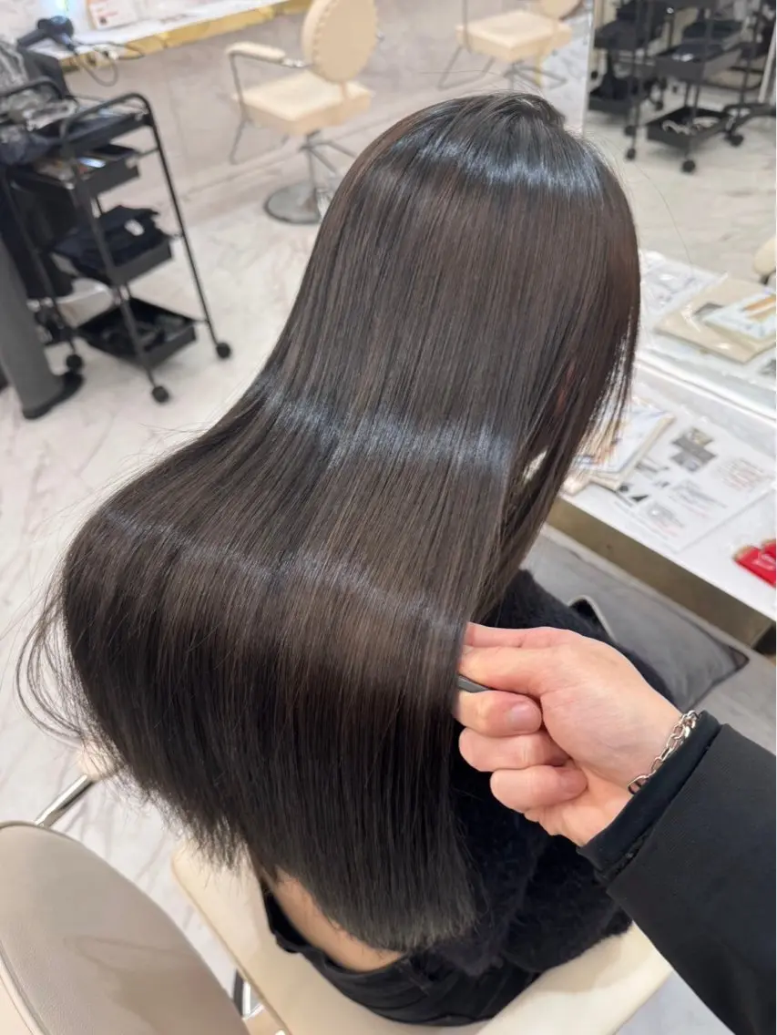 【髪質改善🫧‪】髪質改善カラー＋BYKARTEトリートメントの写真