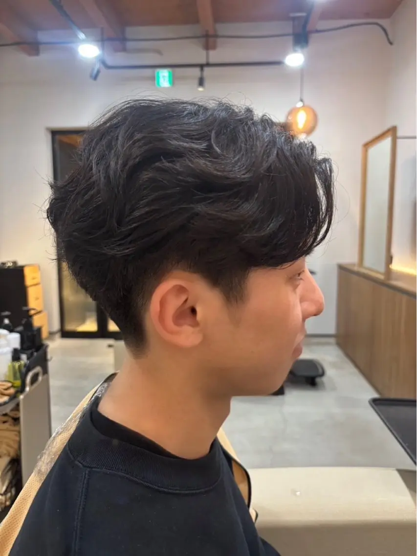 メンズ メンズパーマ 刈り上げ カット 増井翼稀 カットモデル募集中のヘアスタイル