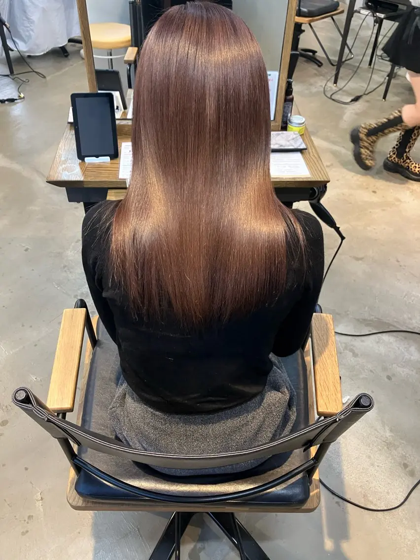 ロング カラー トリートメント ヘアカラー トリートメント 【ツヤ髪特化】 スズキアキエのヘアスタイル