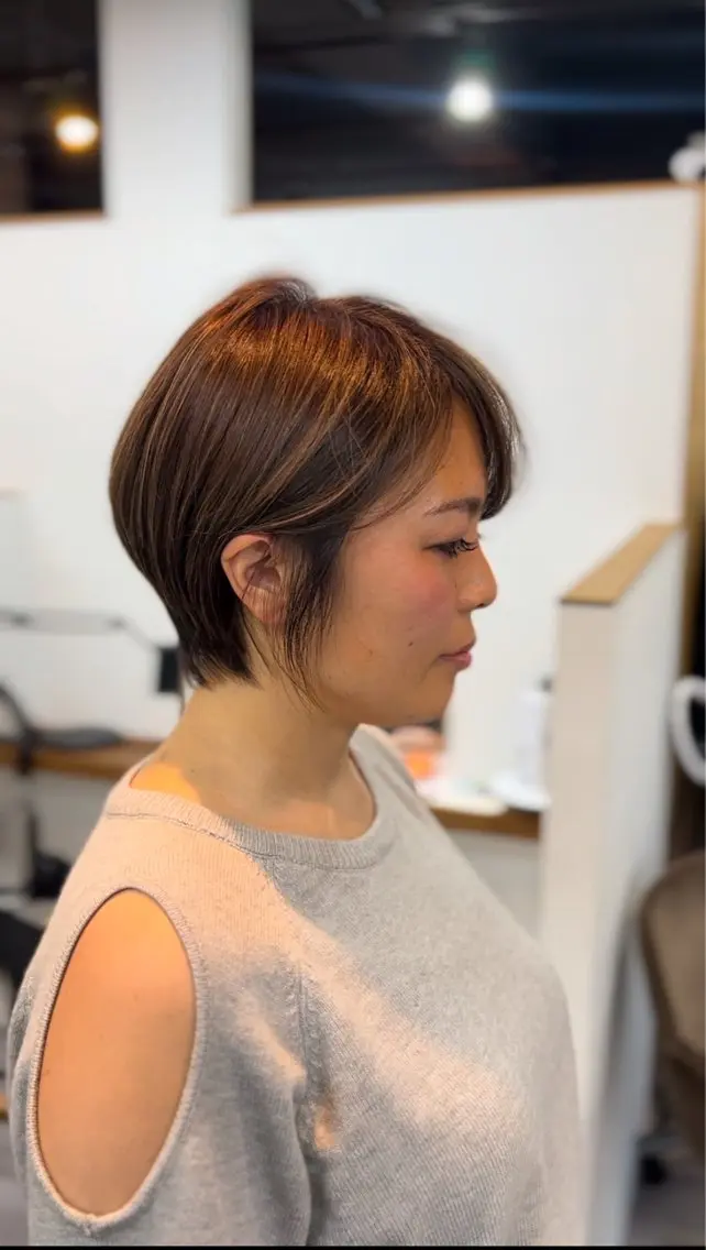 ショート カラー ショートヘア カット ヘアカラー 表参道【髪質改善】 宮嶋勇太のヘアスタイル