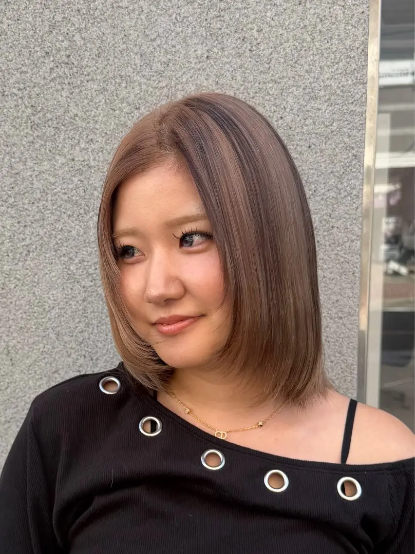 ショート カラー 【暖色カラー+色持ち 重視】💟まなみのヘアスタイル