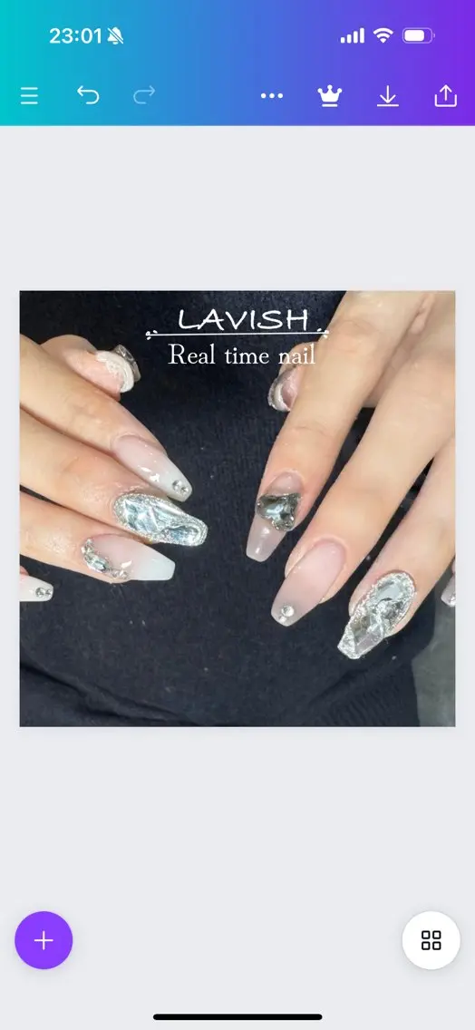 ネイル LAVISH 大和店 emi･:*+のネイルデザイン