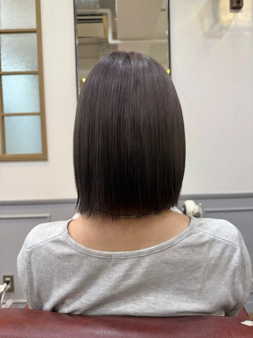ミディアム 青葉台 ・自然な 縮毛矯正✨水澤 七斗のヘアスタイル