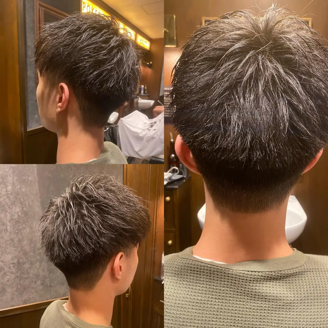 ミディアム メンズ ツーブロック 菅野 綺華のヘアスタイル