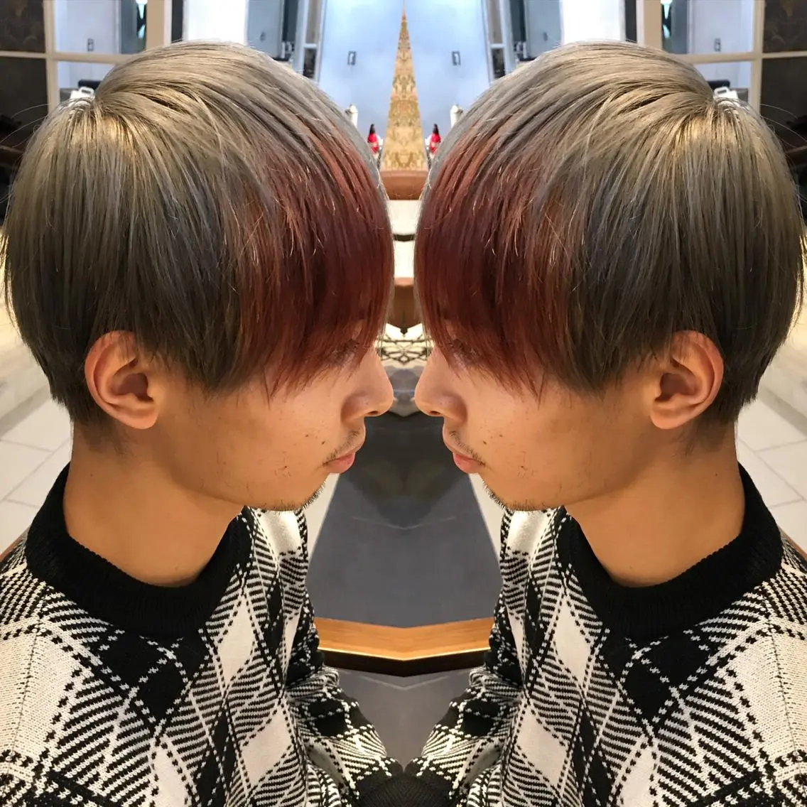ショート カラー メンズ カット ヘアカラー トリートメント 重政 和樹のヘアスタイル