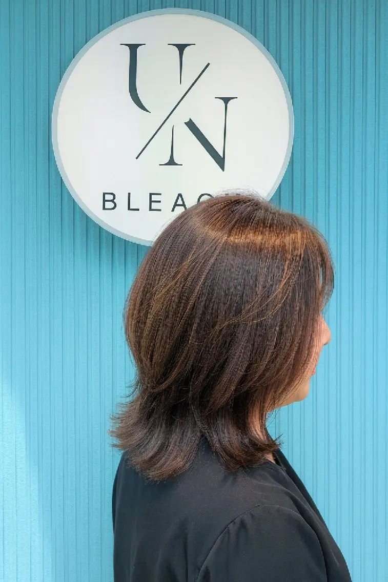セミロング カラー 髪質改善&白髪ぼかし カラー♡店長みやけ♡のヘアスタイル