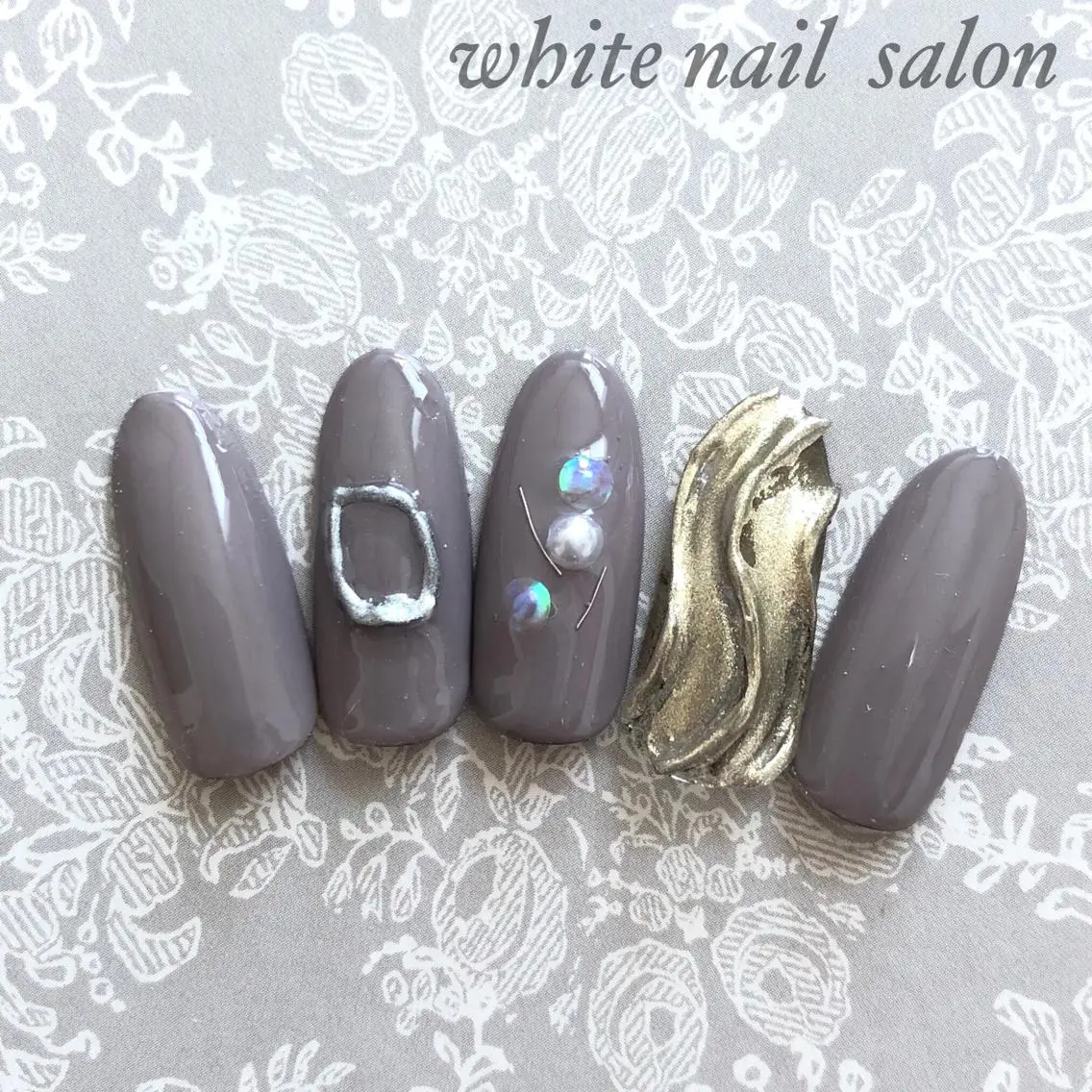 ネイル アートネイル フットネイル フレンチネイル ジェルネイル ハードジェル ハンドネイル white nail salonのネイルデザイン