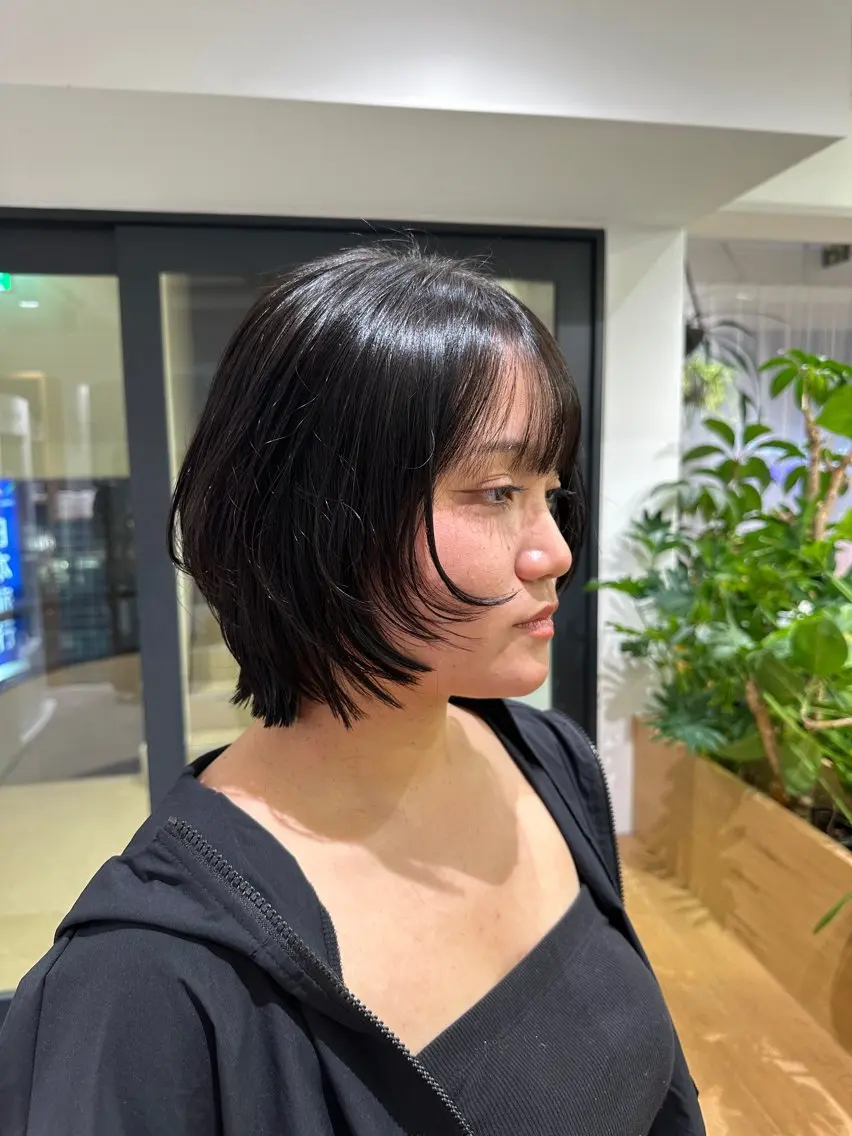 ショート 切りっぱなし/髪質 改善矯正/さやか🫧のヘアスタイル