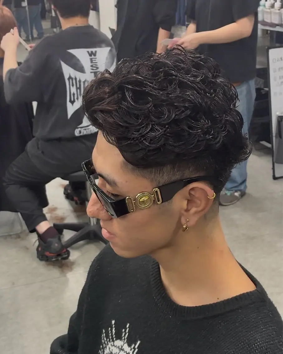 パーマ ⚡️【メンズモデル 募集中】⚡️RIKUのヘアスタイル