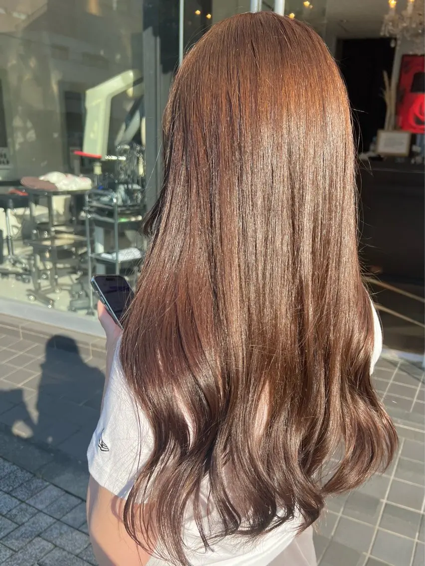 カラー ベージュカラー ブリーチ ダブルカラー ブリーチなしカラー ＊カラー・パーマ＊ 植松彩音のヘアスタイル