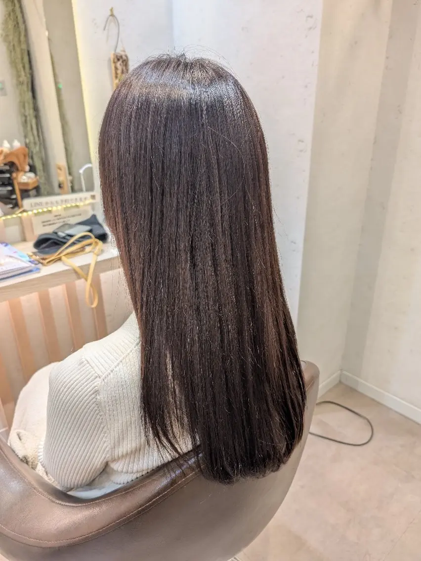 セミロング カラー ブラウンカラー ラベンダーカラー ラベンダーブラウン koto💭 コトのヘアスタイル