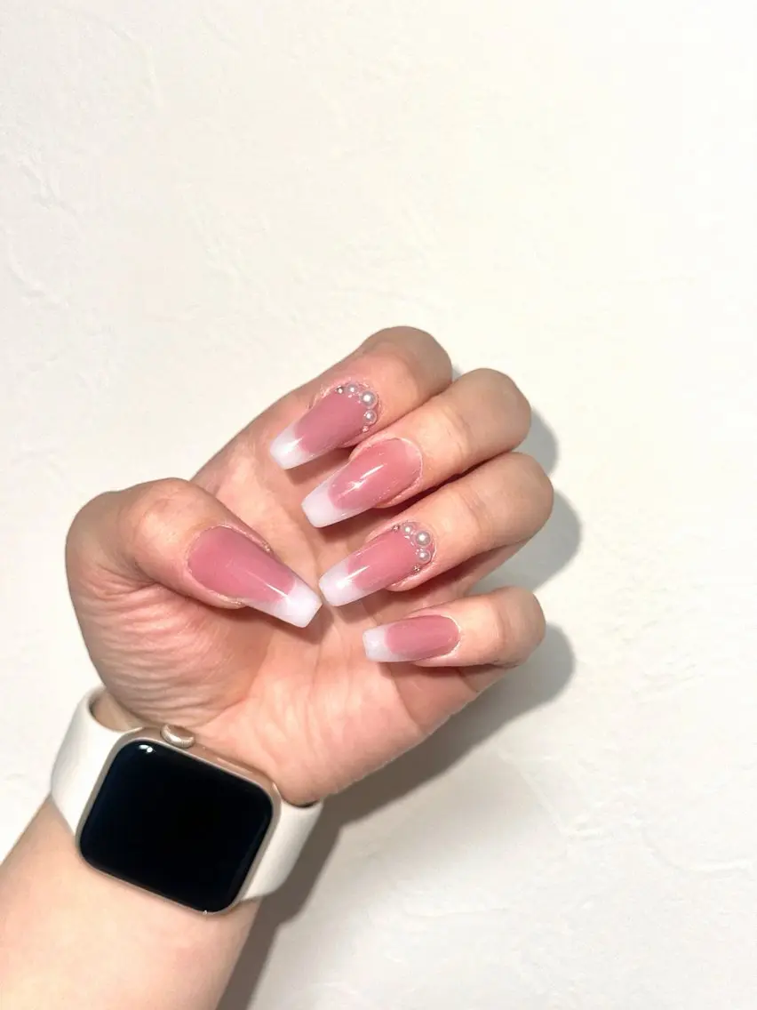 ネイル フレンチネイル 鶴 nail＆careのネイルデザイン
