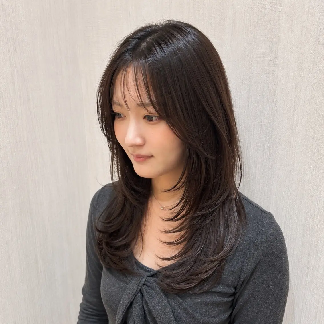 ロング ハイレイヤー レイヤーカット カット ヘアカラー トリートメント 店長✨レイヤー✖️ 髪質改善✖️韓国ヘアのヘアスタイル