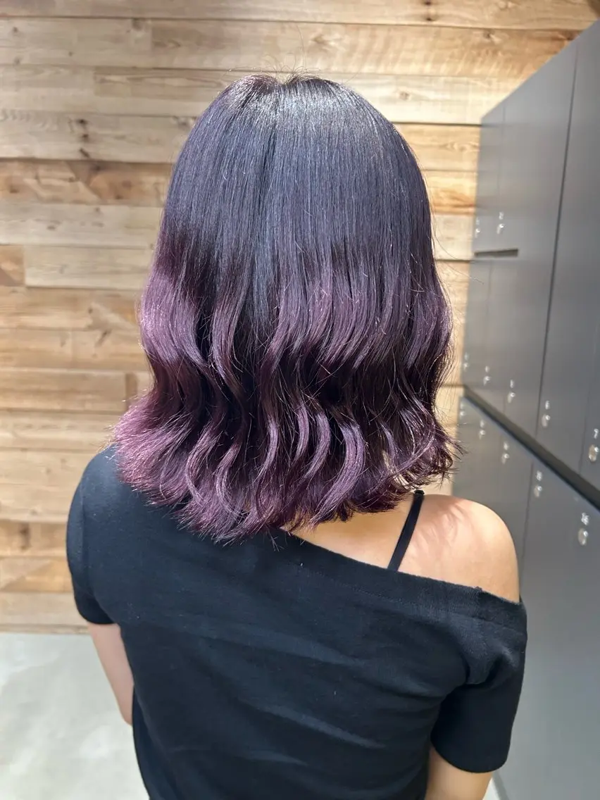 ミディアム ピンクラベンダー ヘアカラー BayShore 🌊amano🐬のヘアスタイル