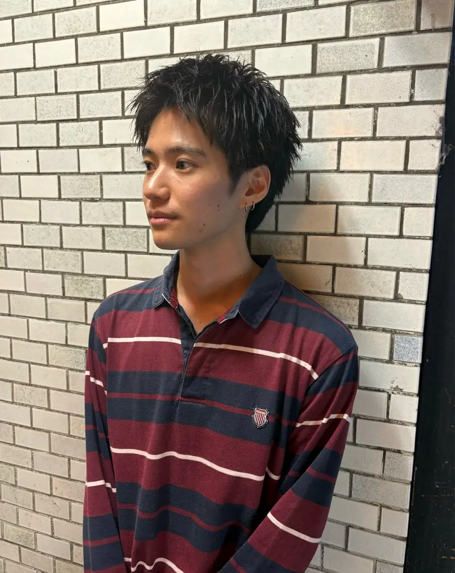 ショート パーマ メンズ メンズブリーチ メンズハイライト メンズインナーカラー メンズパーマ プードルパーマ カット 💈メンズ短髪特化 ✂︎伊藤大輝💈のヘアスタイル