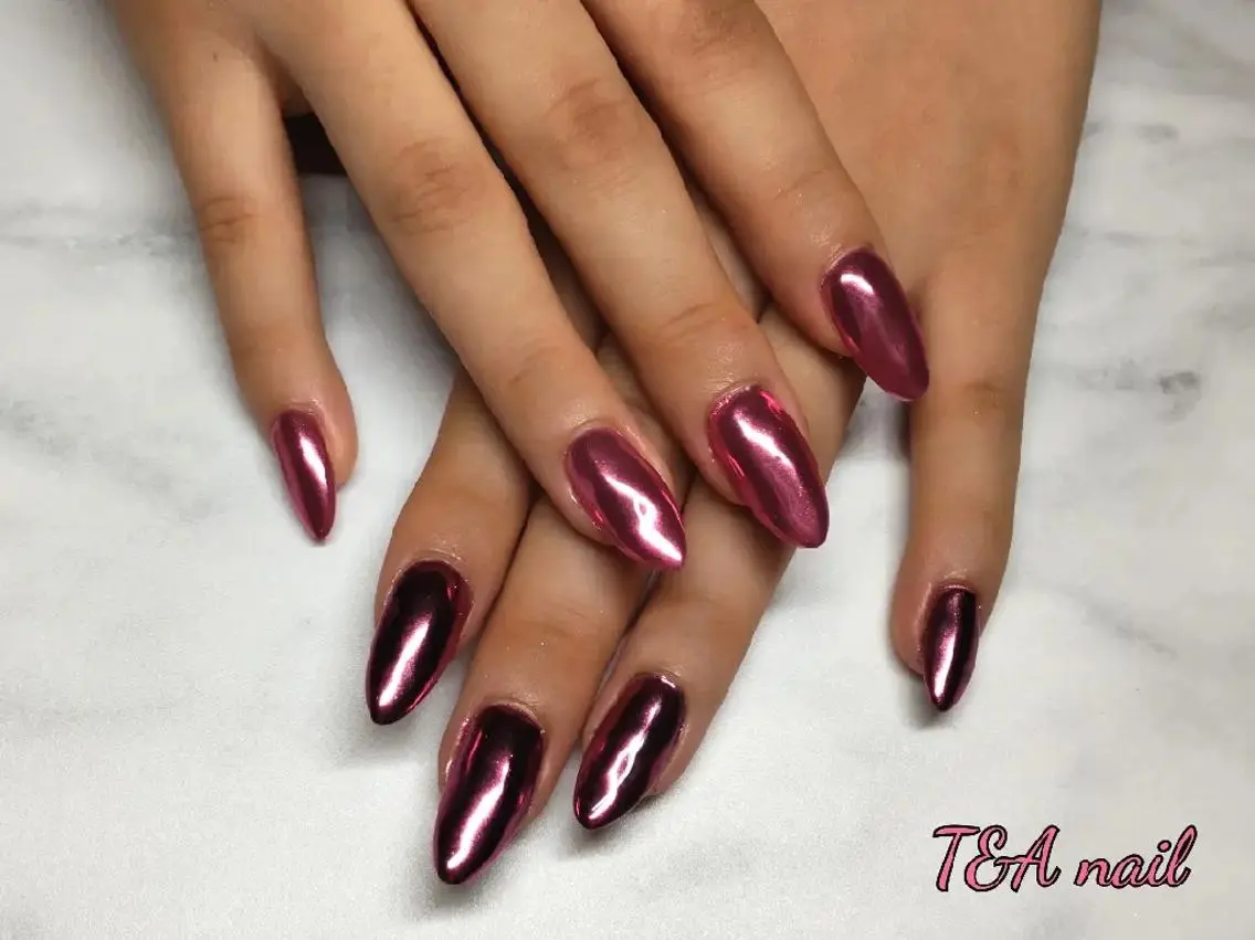 ネイル セミロング 長さ出し ジェルネイル キラキラネイル ニュアンスネイル ピンク T&A nailのネイルデザイン