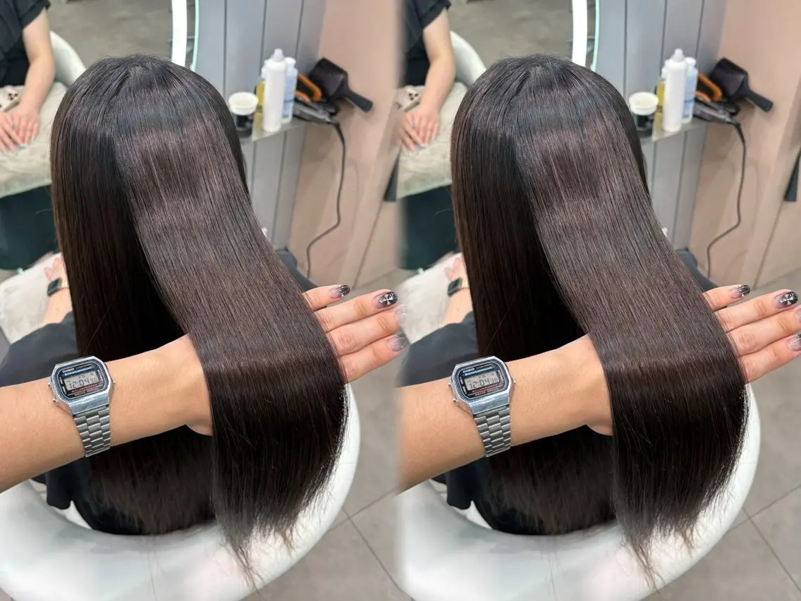 ロング ヘアアレンジ アッシュ ボブ くびれヘア 顔まわりレイヤー 顔周りカット カット 縮毛矯正 トリートメント ヘアセット 大宮縮毛矯正🩵 レイヤー 佐藤和のヘアスタイル
