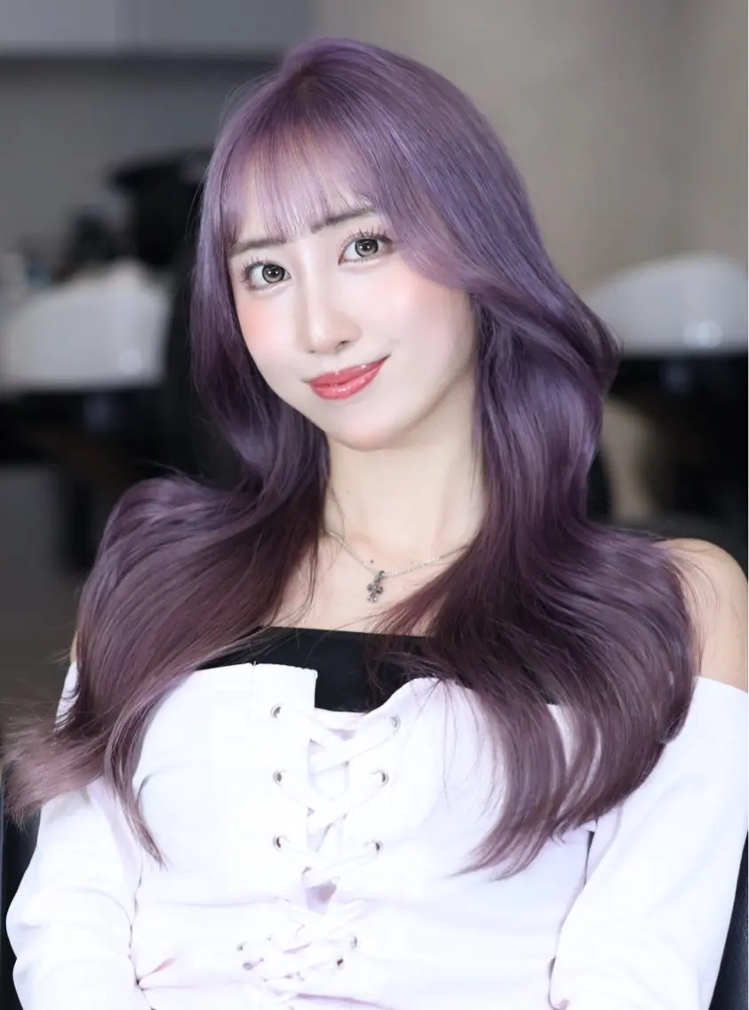ロング カット ヘアカラー 無料カットモデル募集 ONYX 表参道のヘアスタイル