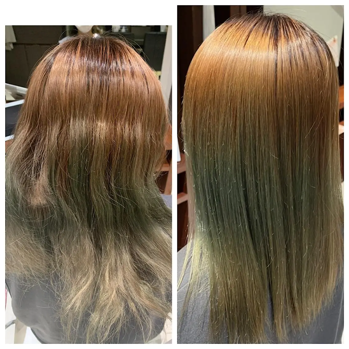セミロング 髪質改善 髪質改善ストレート、 カラー清野雄大のヘアスタイル