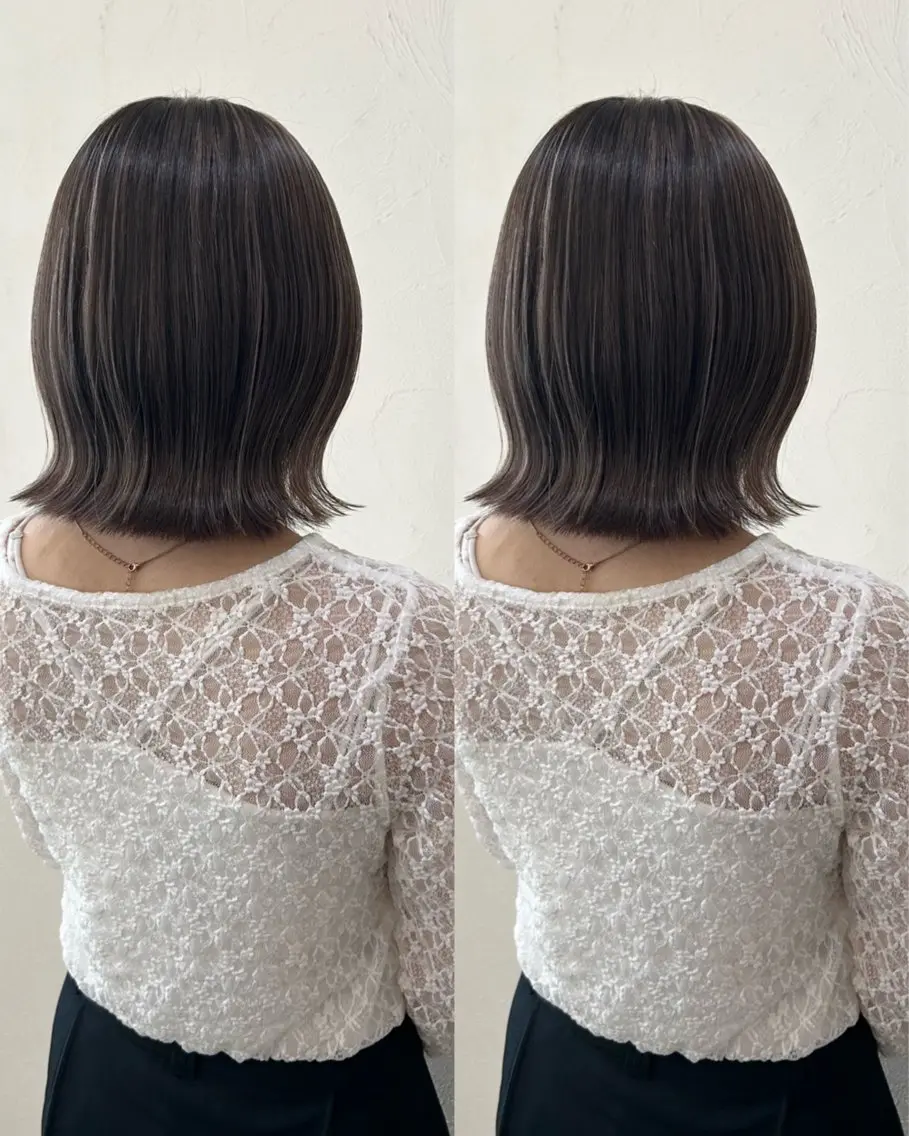 ミディアム ボブ 髪質改善 縮毛矯正 トリートメント 酸熱トリートメント カット ヘアカラー 【SET-UP】高橋 海輝のヘアスタイル