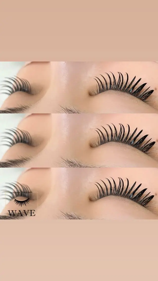 マツエク・マツパ バインドロック Cカール brow&lash WAVEのマツエク・マツパデザイン