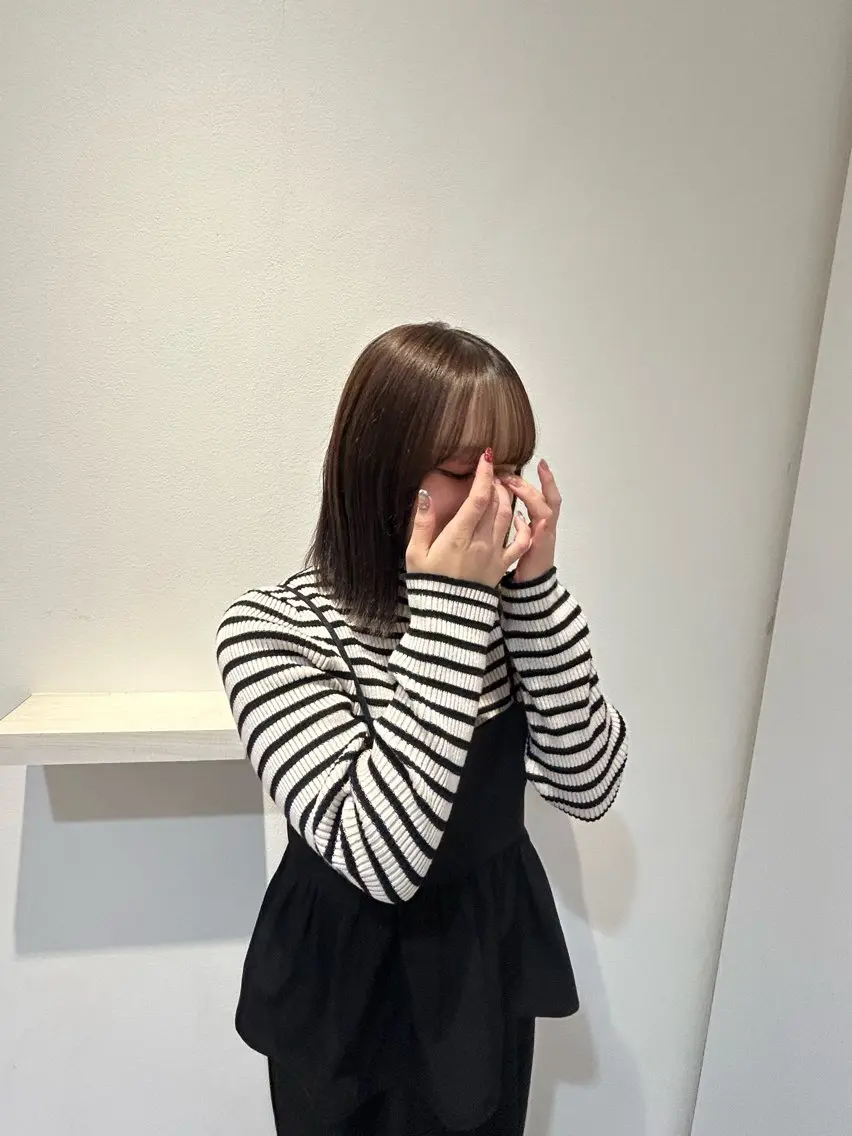 ミディアム ヘアカラー 小谷 歩花のヘアスタイル