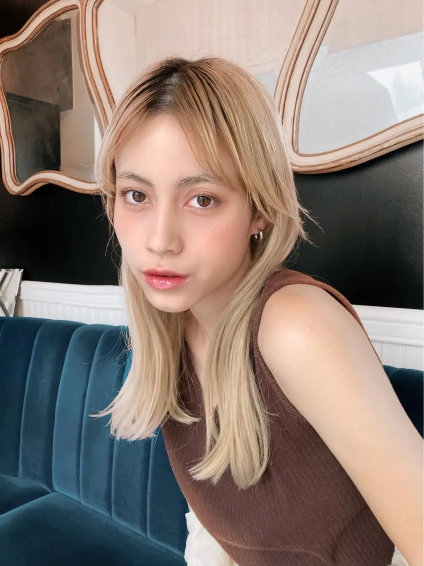 セミロング 嶋崎 留美のヘアスタイル