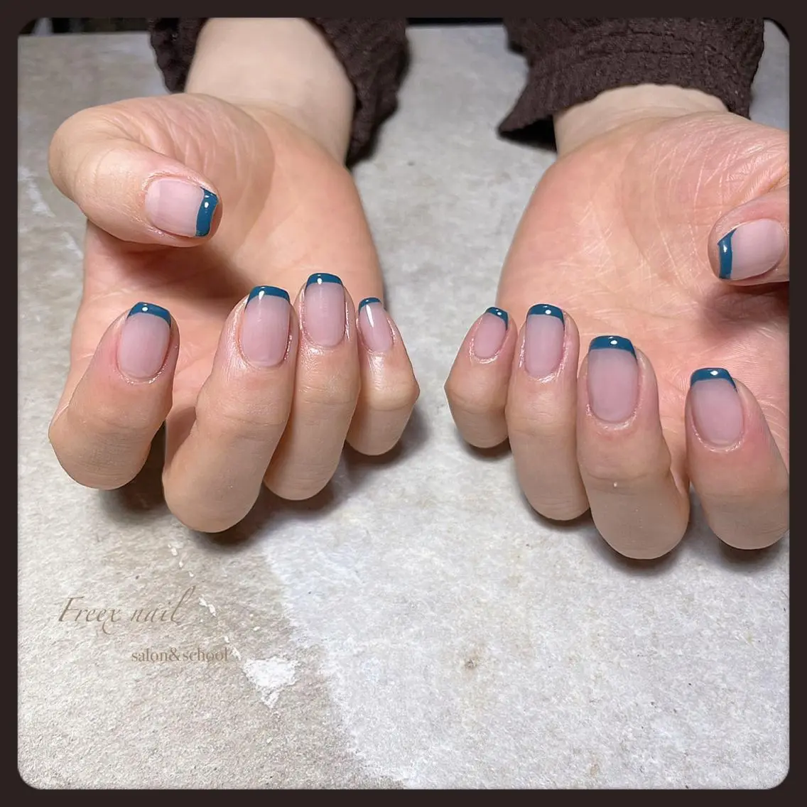 ネイル フレンチネイル ハンドネイル ハンドケア freex nail /ニュアンス/個性派のネイルデザイン