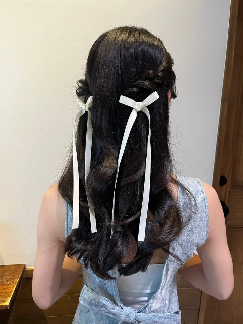 ロング 韓国風ヘア ヘアセット ❁ヘアメ❁ YUMI ❁ゆみ❁横浜桜木町のヘアスタイル