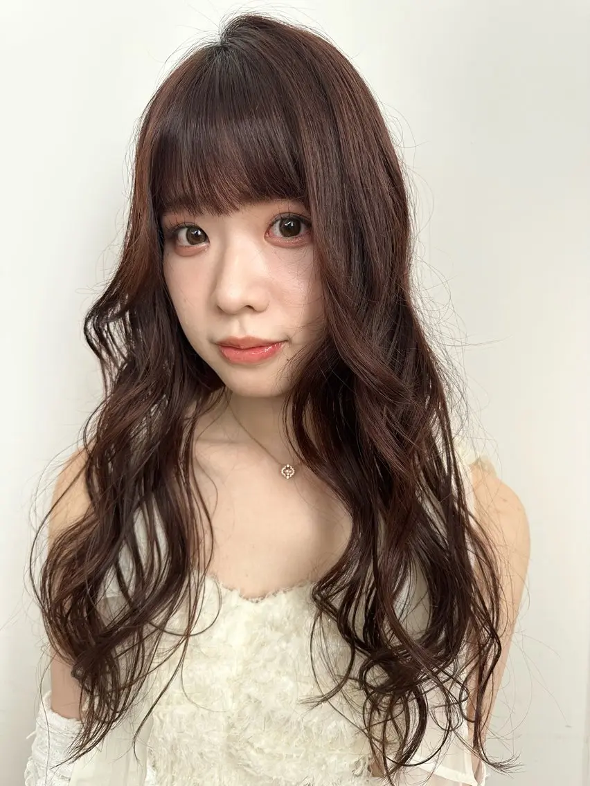 ロング カラー ヘアカラー 横浜ヘアメ髪質改善 カラー🎀💘みさきのヘアスタイル
