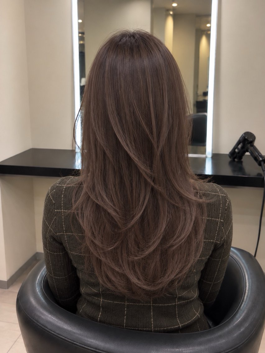 ミディアム カラー ブラウンカラー トリートメント 🌈ウルトワ水素 髪質改善naru🌈のヘアスタイル