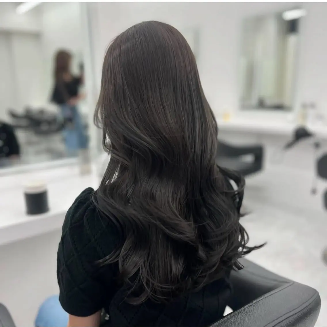 ロング カラー ヘアアレンジ カット ヘアカラー トリートメント ヘッドスパ ヘアセット 💍透明感×韓流ハイ トーン💍RYUTAのヘアスタイル