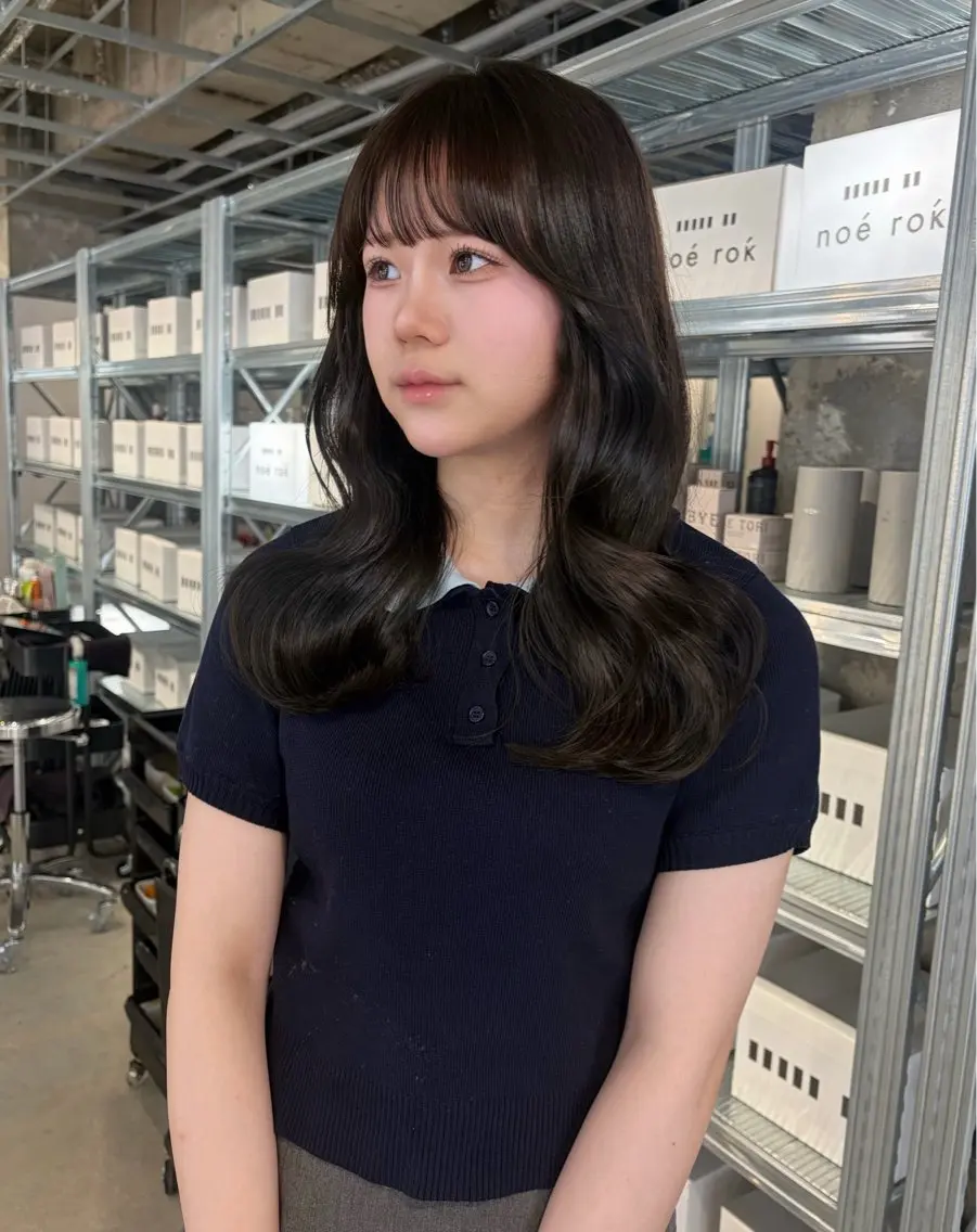セミロング カラー カット ヘアカラー トリートメント ダブルカラー/レイヤ ーカット 🤍ゆきなのヘアスタイル