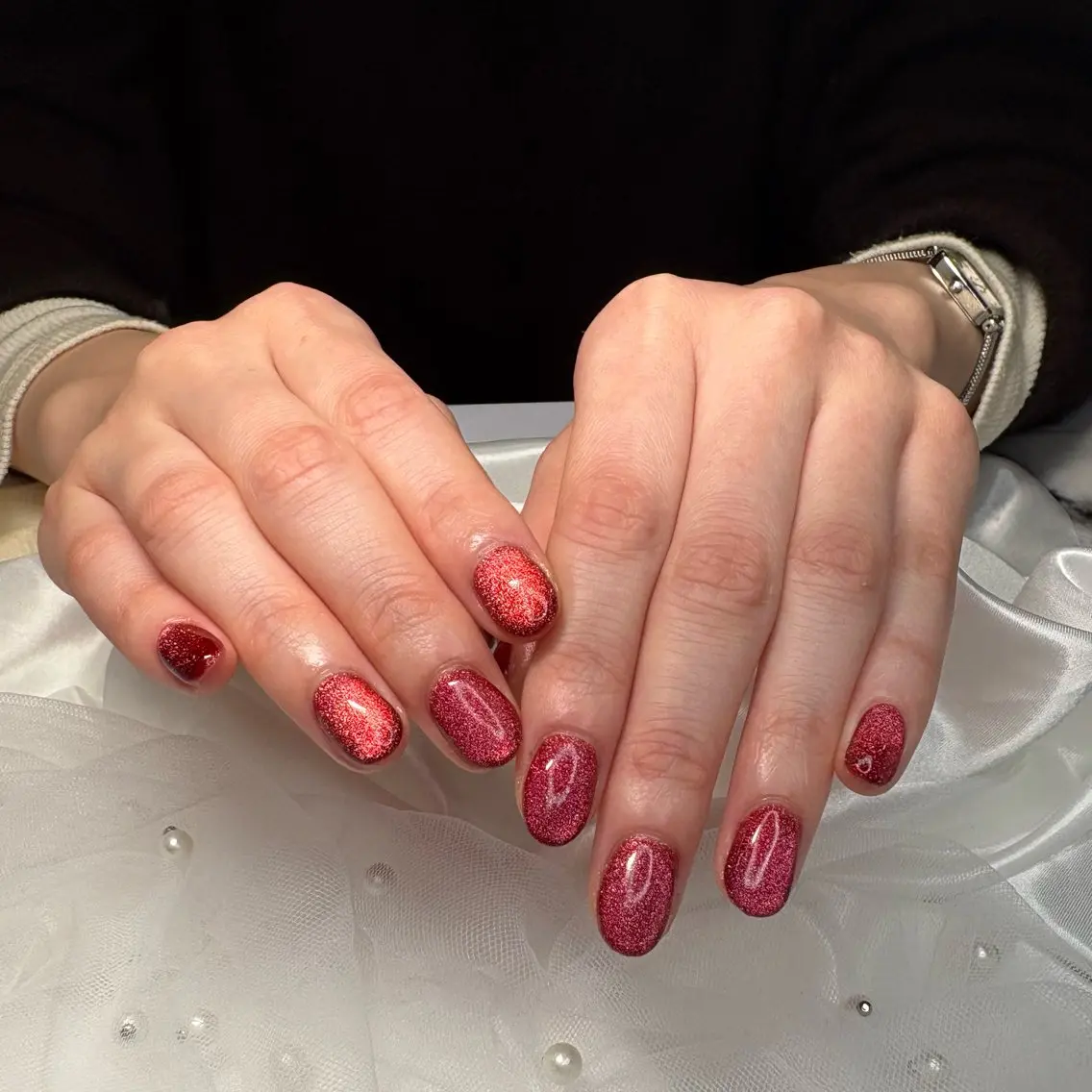 ネイル マグネットネイル ワンカラーネイル ハンドネイル nailsalon JOUR Jのネイルデザイン