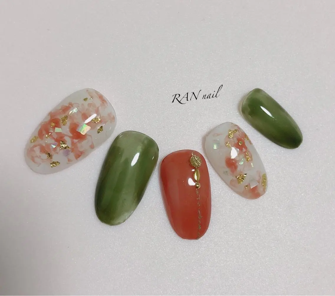 ネイル フットネイル 大理石ネイル(マーブル) ニュアンスネイル ハンドネイル フットネイル RAN nailのネイルデザイン