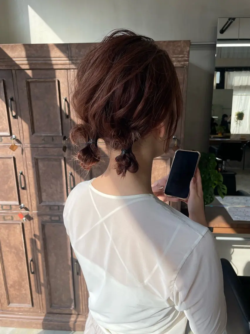 ミディアム ヘアセット 沖縄/ヘアアレンジ /ナカノのヘアスタイル