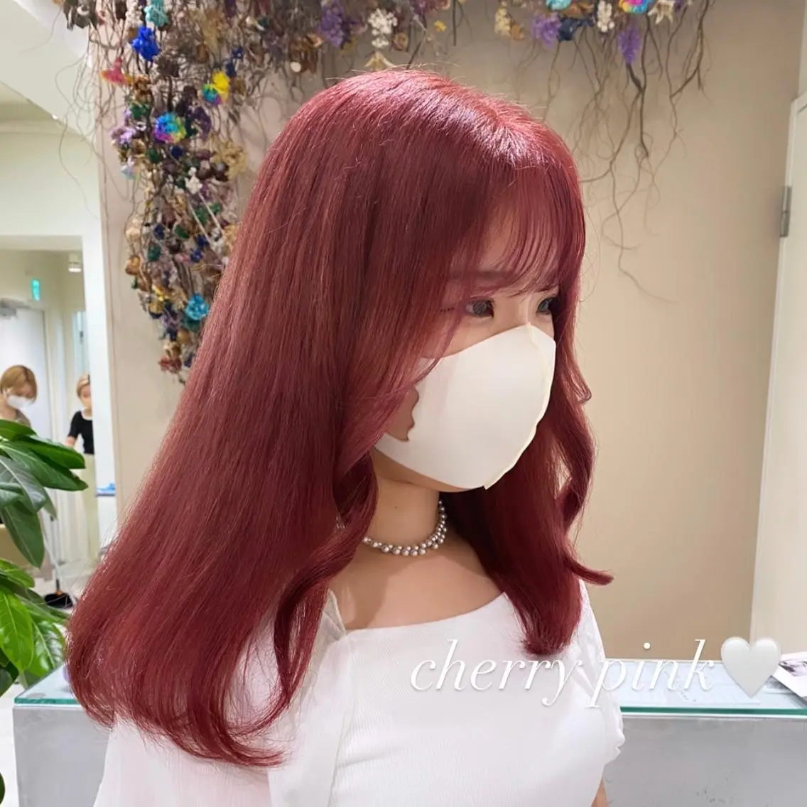 セミロング カラー 韓国風ヘア ブリーチなしWカラー 🎀韓国ヘア/amiのヘアスタイル