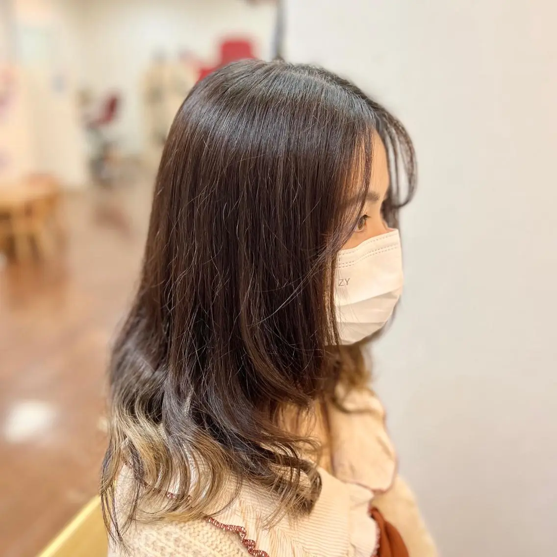 セミロング 冨田 豊のヘアスタイル