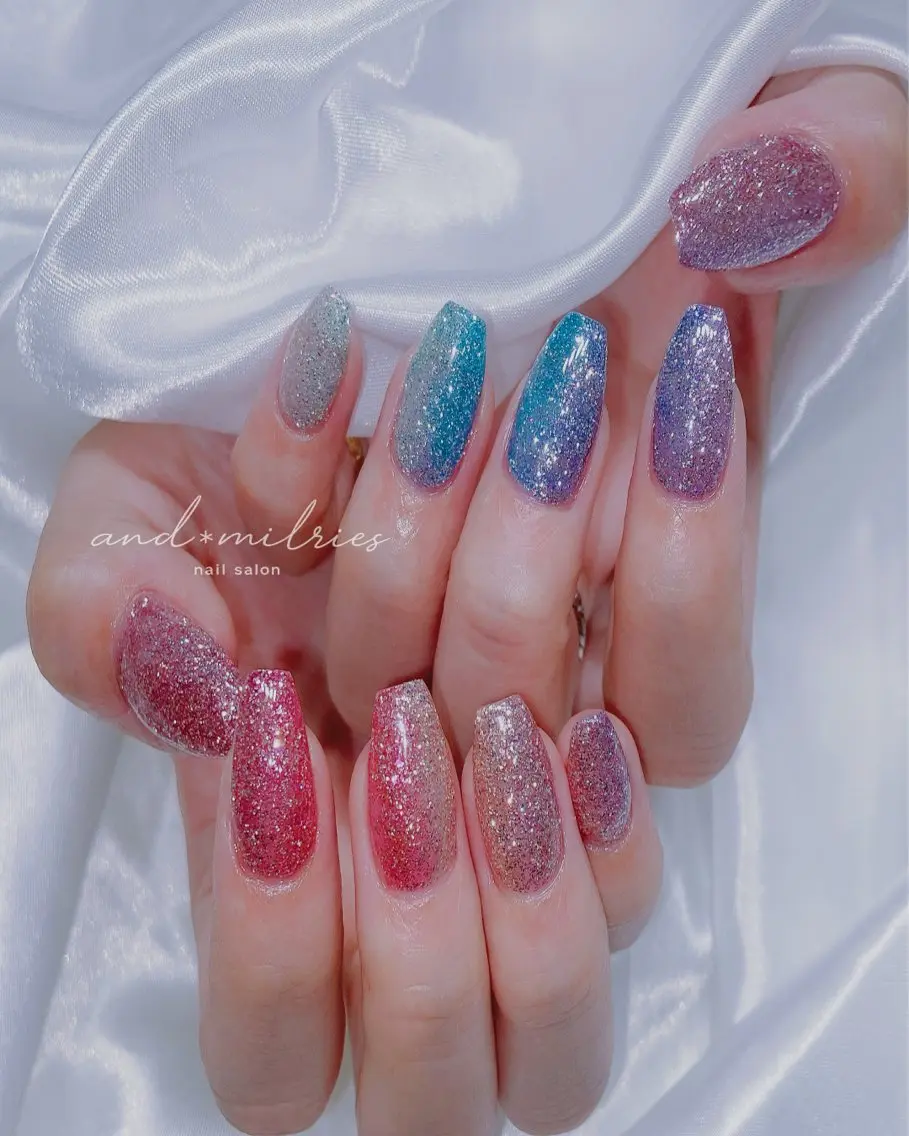 ネイル アートネイル 長さ出し ロングネイル ハンドネイル and* milriesのネイルデザイン