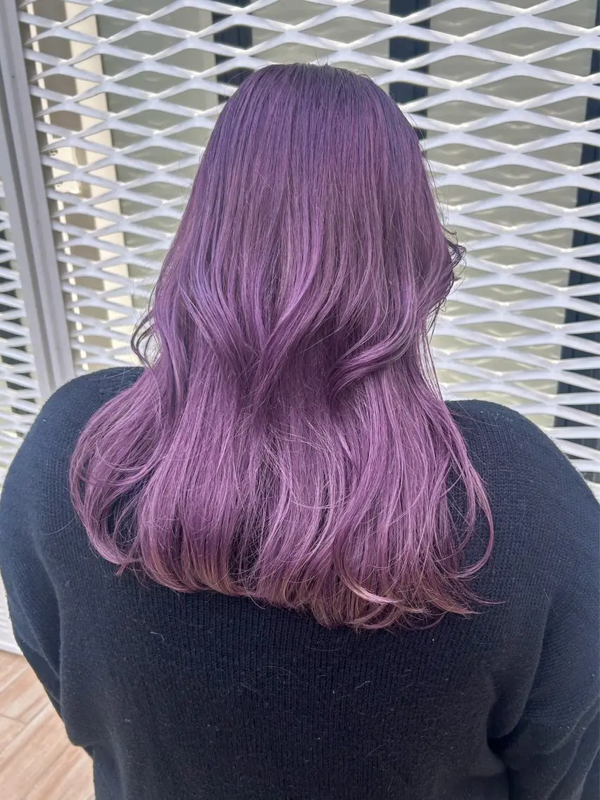 ロング カラー ヘアアレンジ ブリーチ カット ヘアカラー トリートメント yuka .のヘアスタイル