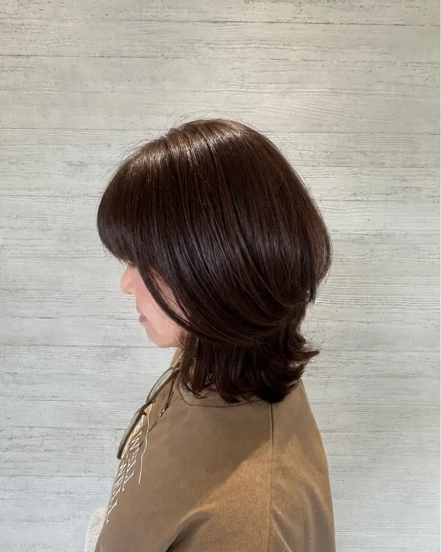 カラー ブラウンカラー ヘアカラー ヘッドスパ ナカイフウタ /パーマのヘアスタイル
