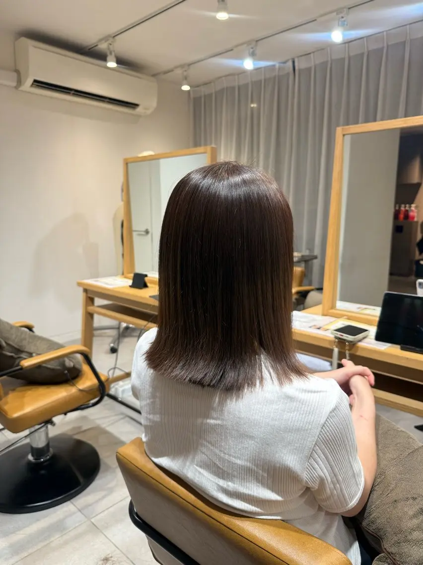 ミディアム カット ヘアカラー fumika ☪︎⋆のヘアスタイル