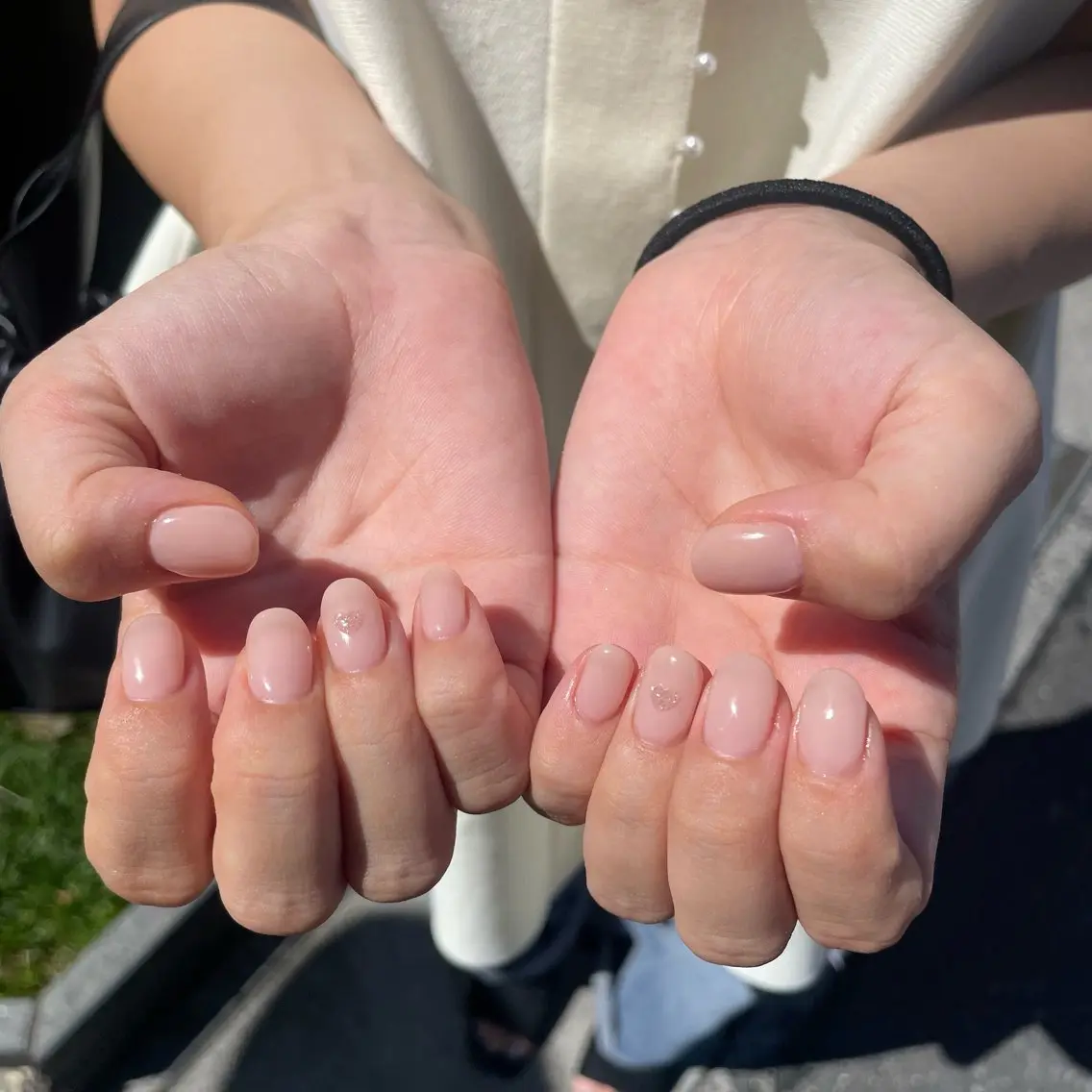 ネイル アートネイル ハート ハンドネイル Ann nailのネイルデザイン
