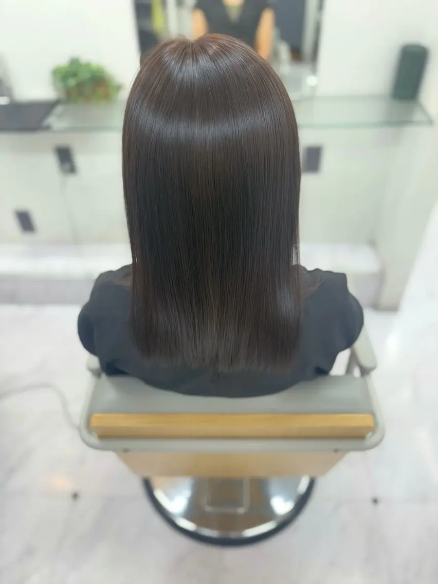 ミディアム 縮毛矯正 立川/ゆう 縮毛矯正のヘアスタイル