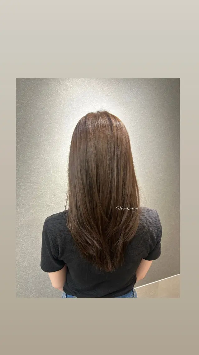 セミロング ヘアカラー GiseL yumaのヘアスタイル