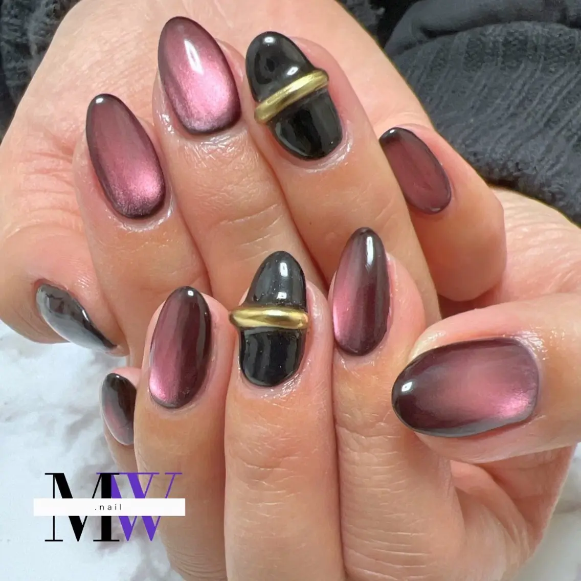 ネイル マグネットネイル ハンドネイル MW .nailのネイルデザイン