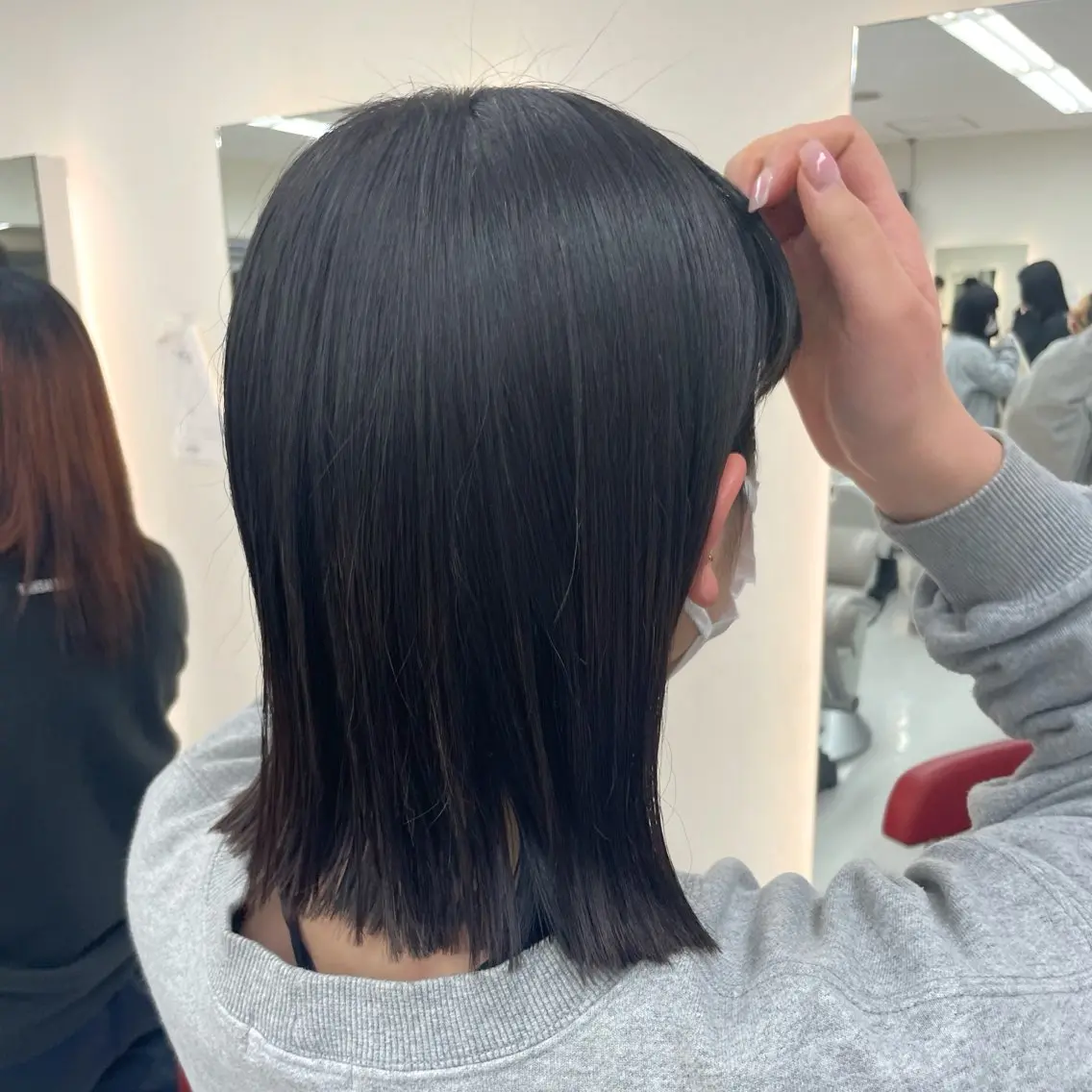 ショート ボブ カット トリートメント 顔まわり🥨レイヤー /透明感/水口舞奈のヘアスタイル