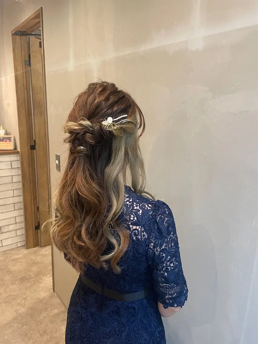ロング ヘアアレンジ ヤマナカ エリカのヘアスタイル
